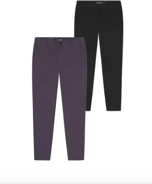 2 Pack Men's Jogger Pants, Lightweight, 4 Pockets, Black, Cast Iron, Size-XXLarge