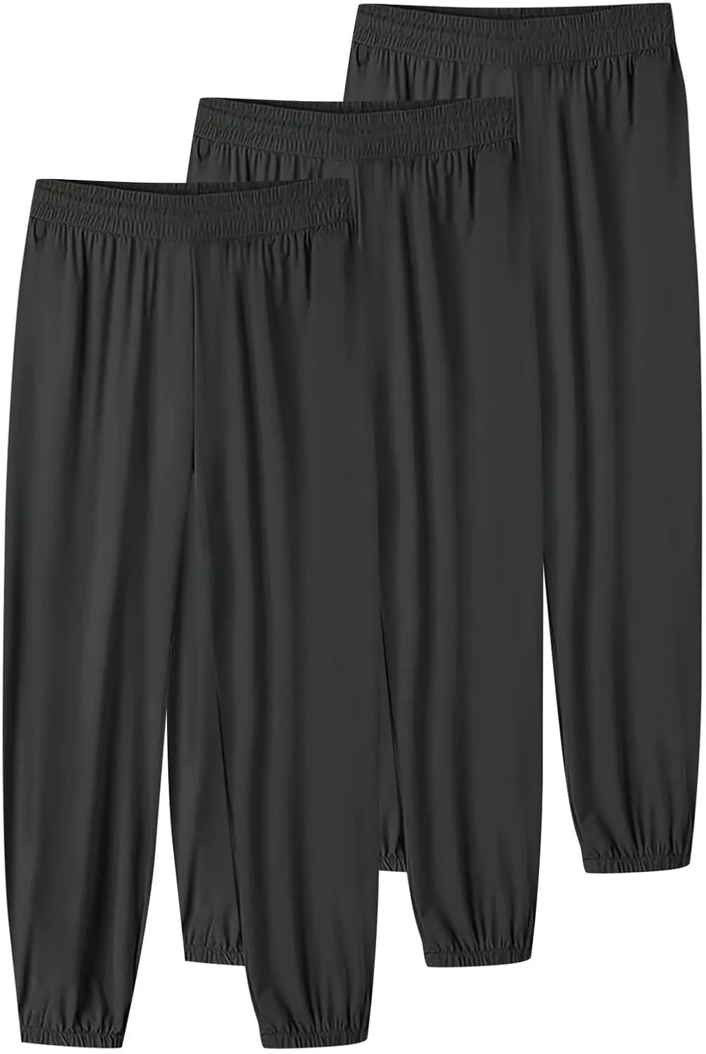3 Pack Beeswan Stretch Active Pants for Women,Womens Breathable Quick Dry Lightweight Comfy Fit Joggers with Pockets