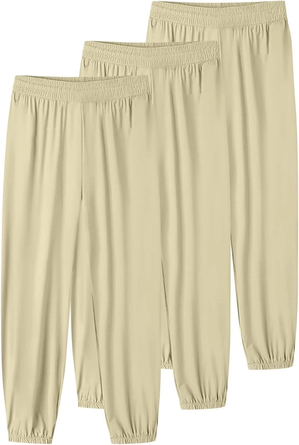 3 Pack Beeswan Stretch Active Pants for Women,Womens Breathable Quick Dry Lightweight Comfy Fit Joggers with Pockets