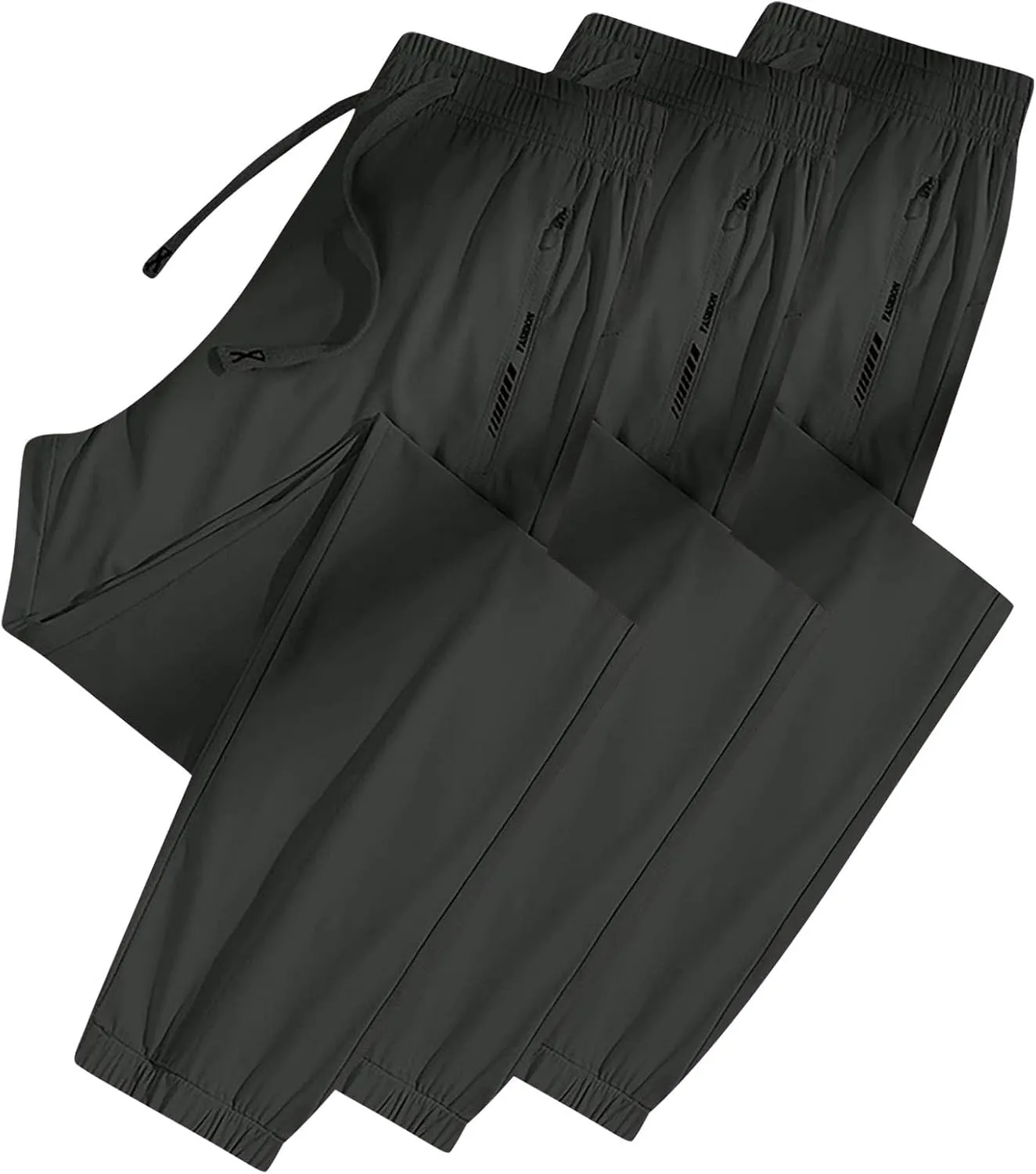3 Pack Beeswan Stretch Active Pants for Women,Womens Breathable Quick Dry Lightweight Comfy Fit Joggers with Pockets