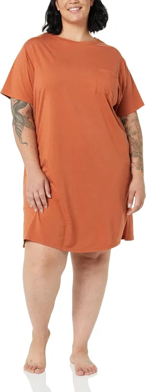 Amazon Essentials Women's Knit Jersey Sleep Tee Nightdress - Discontinued Colors
