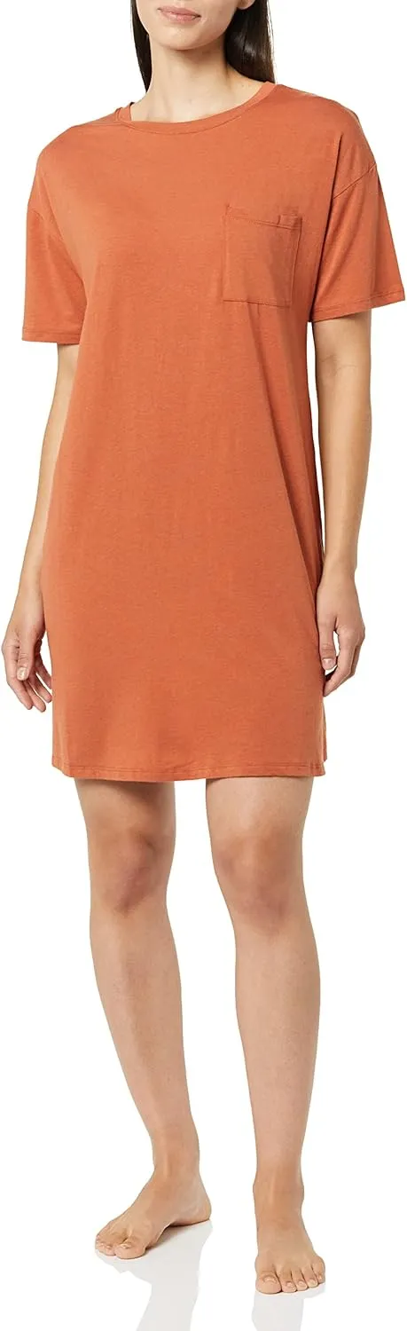 Amazon Essentials Women's Knit Jersey Sleep Tee Nightdress - Discontinued Colors