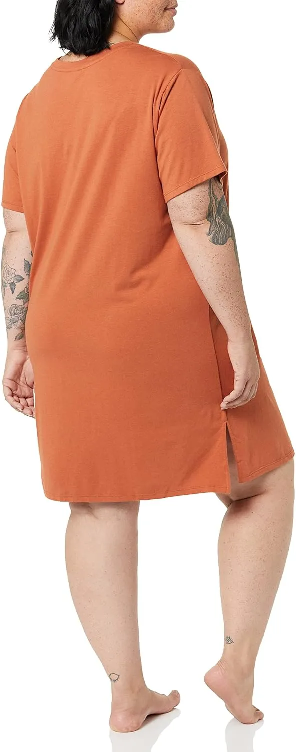Amazon Essentials Women's Knit Jersey Sleep Tee Nightdress - Discontinued Colors