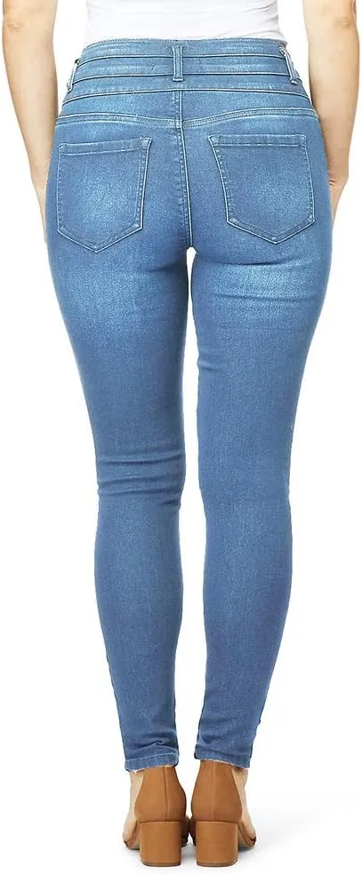 Angels Forever Young Evershape Skinny Jeans For Women - Mid-rise, Figure Enhancing Stretch Denim