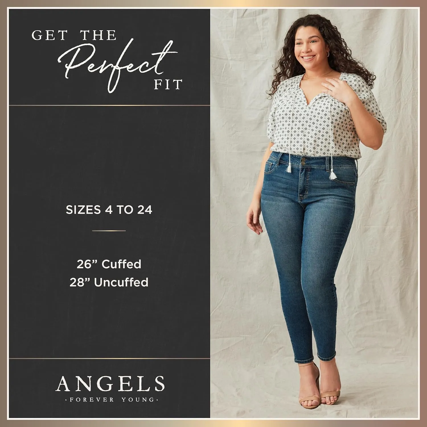 Angels Forever Young Women's Signature Convertible Skinny Jeans