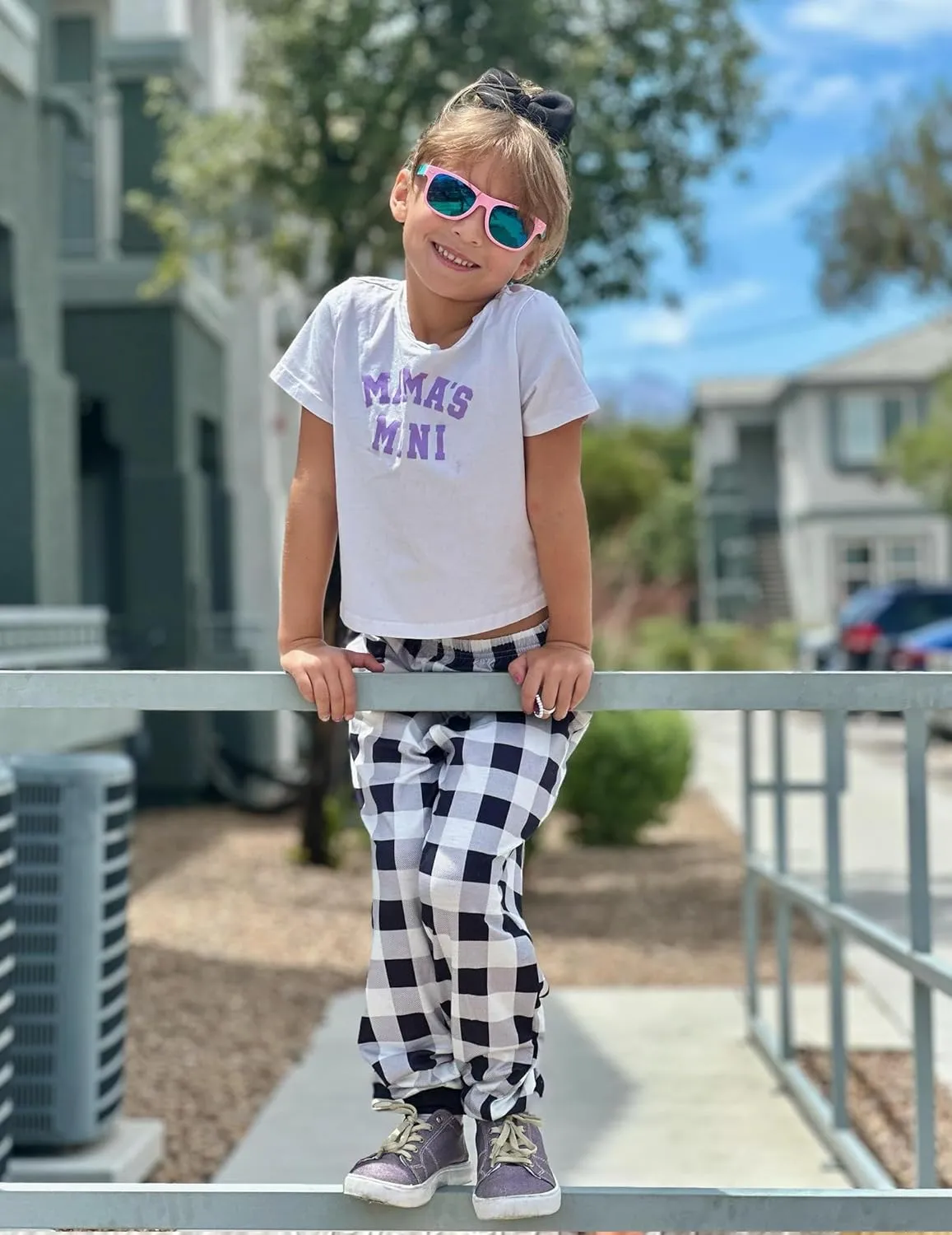 Arshiner Girls Pajama Pants Kids Plaid Pj Pants Comfy Lounge Sleepwear Bottoms with Pockets