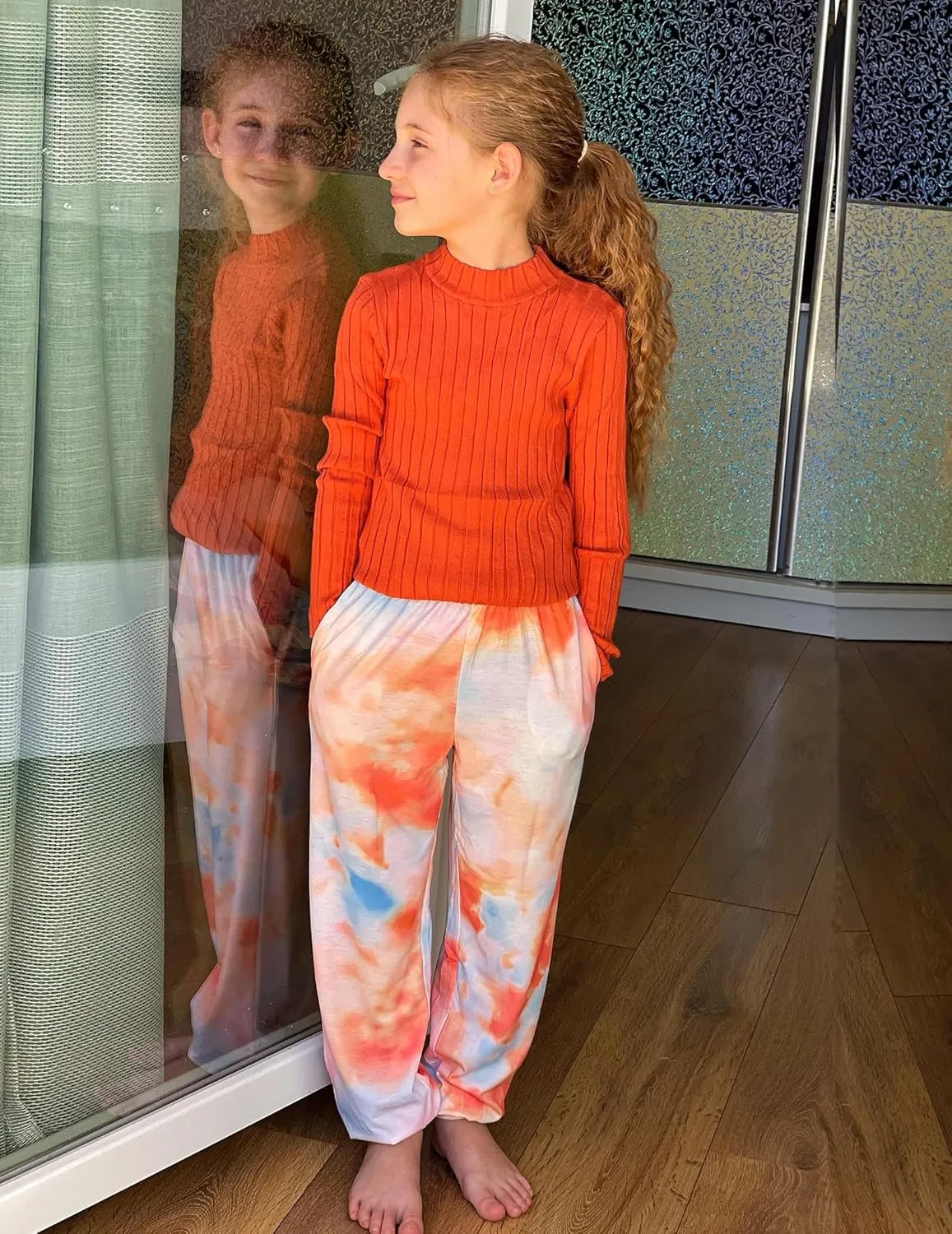 Arshiner Girls Pajama Pants Kids Plaid Pj Pants Comfy Lounge Sleepwear Bottoms with Pockets