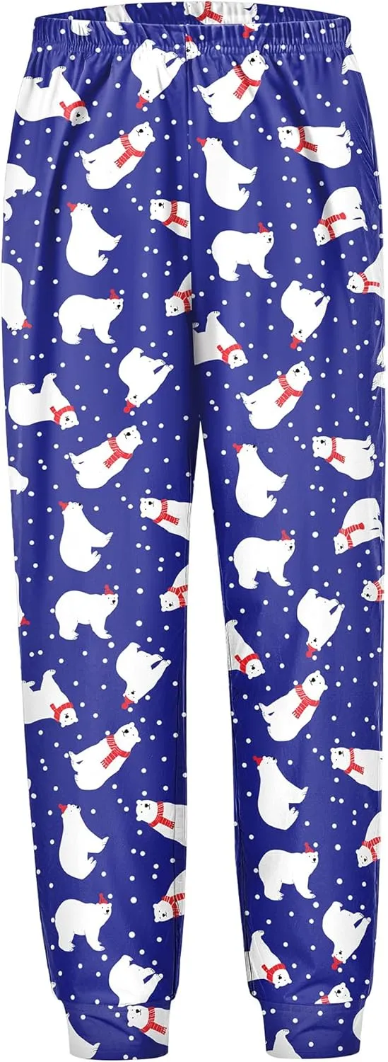 Arshiner Girls Pajama Pants Kids Plaid Pj Pants Comfy Lounge Sleepwear Bottoms with Pockets
