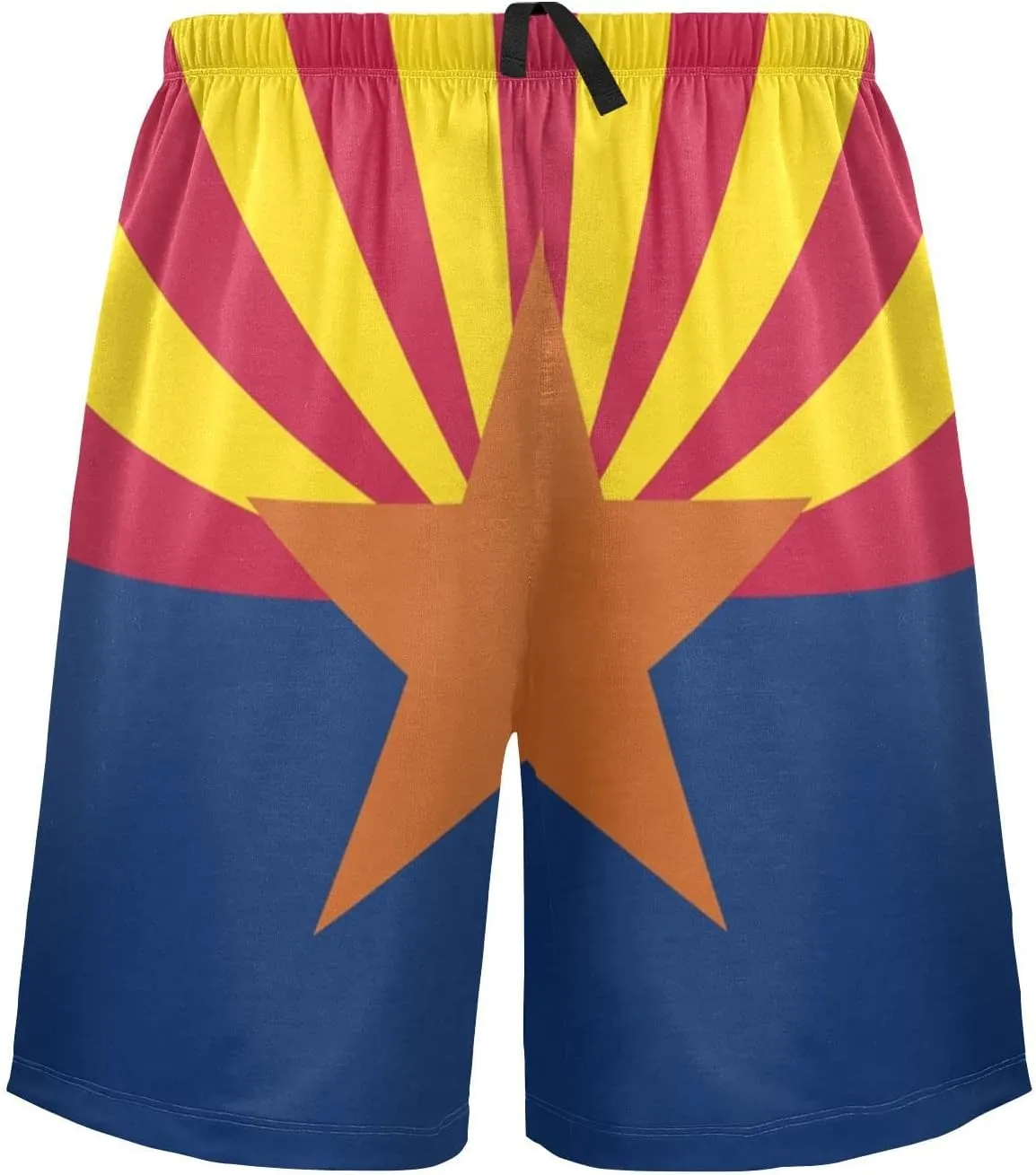 Bald Eagle On American Flag Patriotic USA Design Men's Pajama Pants Shorts Sleepwear Lounge Pajama Bottoms