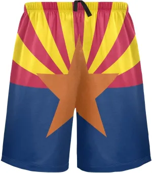 Bald Eagle On American Flag Patriotic USA Design Men's Pajama Pants Shorts Sleepwear Lounge Pajama Bottoms