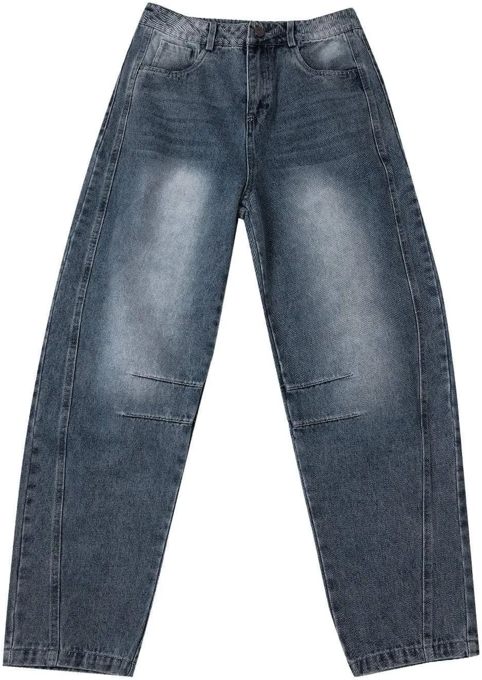 Barrel Jeans Women Trendy Low Waisted Wide Leg Barrel Jeans Baggy Vintage Denim Trouser Dressy Loose Fit Jean Pants