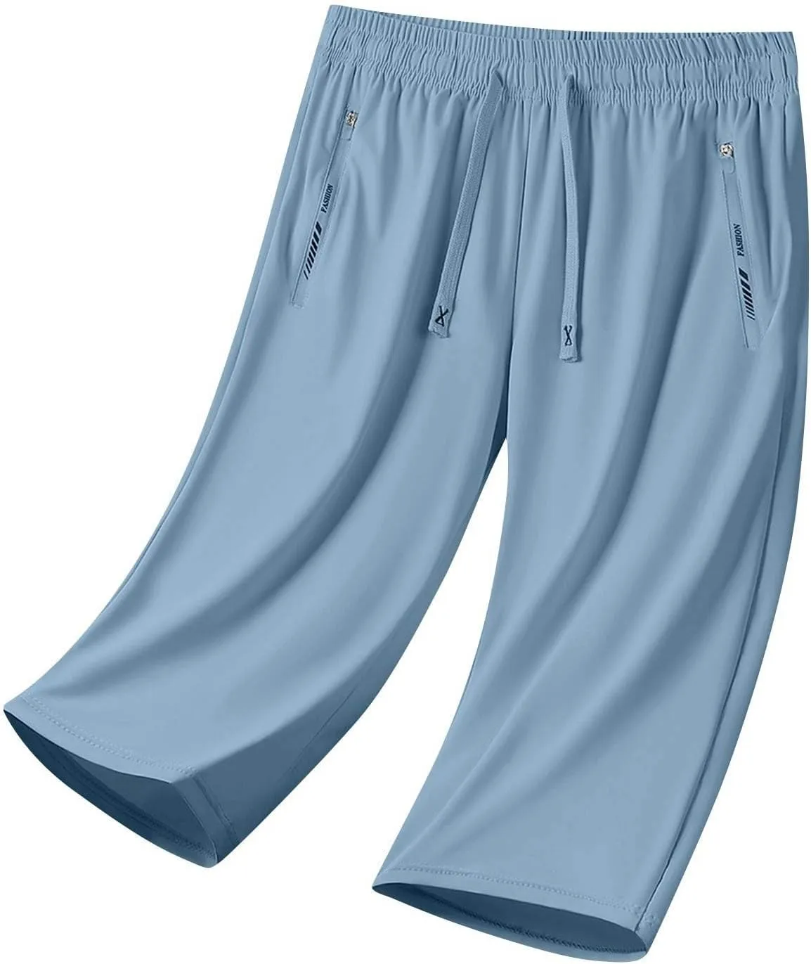 Beeswan Pants for Women Over 50 Quick Dry Comfy Fit Stretch Active Capri Pant Casual Lightweight Wide Leg Capris