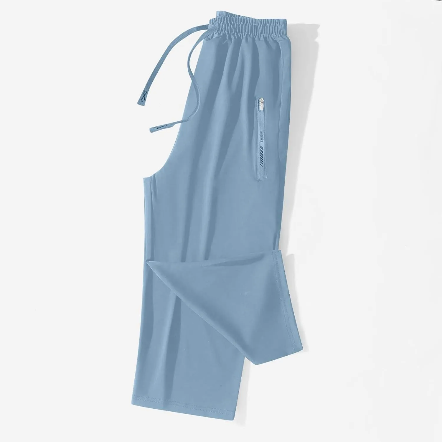 Beeswan Pants for Women Over 50 Quick Dry Comfy Fit Stretch Active Capri Pant Casual Lightweight Wide Leg Capris