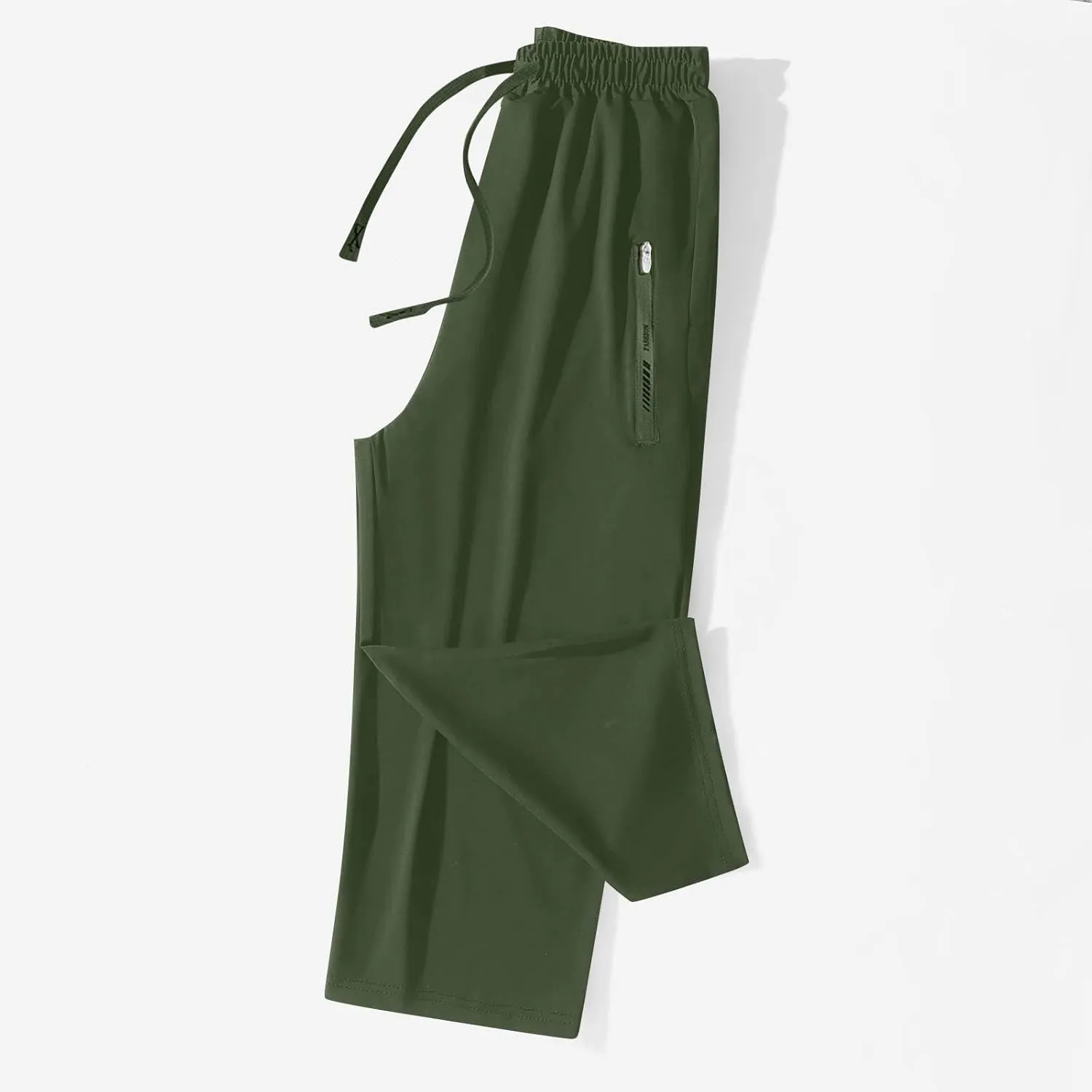 Beeswan Pants for Women Over 50 Quick Dry Comfy Fit Stretch Active Capri Pant Casual Lightweight Wide Leg Capris