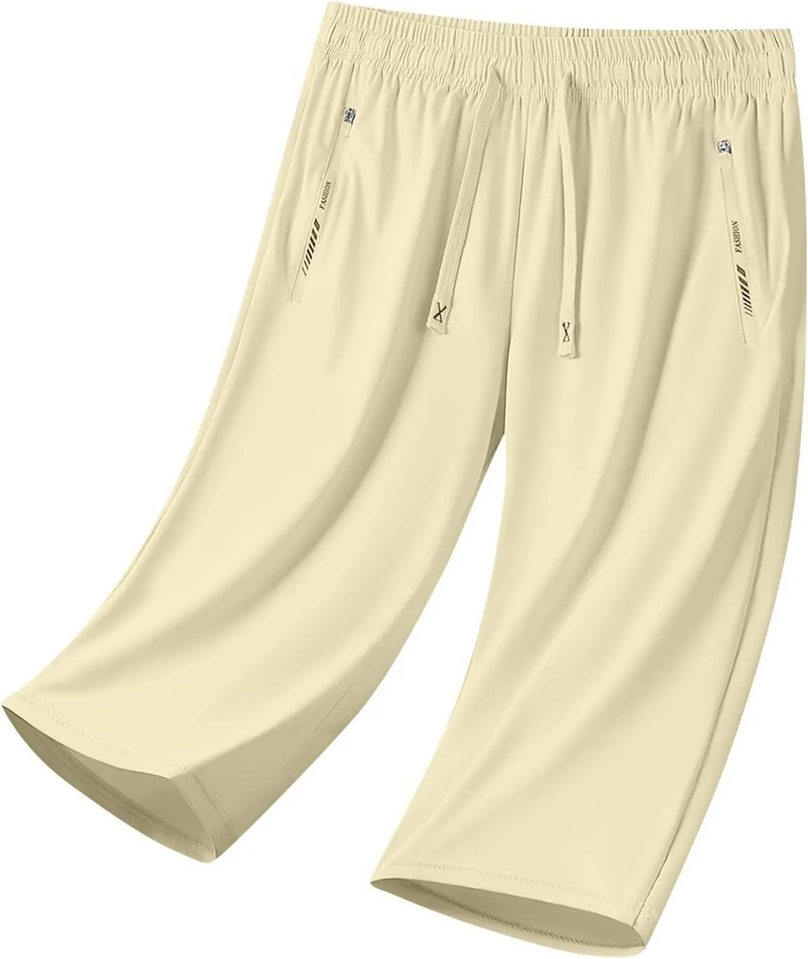 Beeswan Pants for Women Over 50 Quick Dry Comfy Fit Stretch Active Capri Pant Casual Lightweight Wide Leg Capris