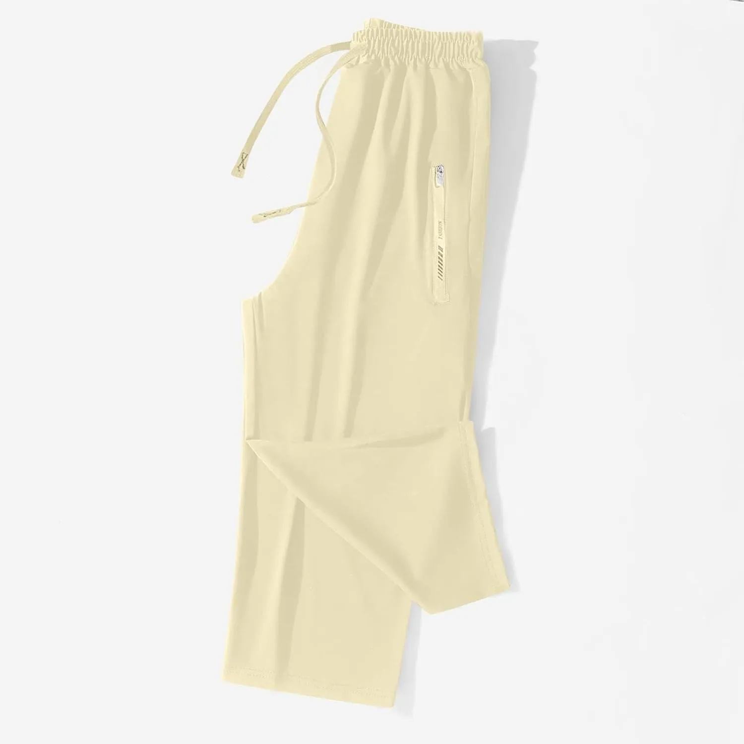 Beeswan Pants for Women Over 50 Quick Dry Comfy Fit Stretch Active Capri Pant Casual Lightweight Wide Leg Capris