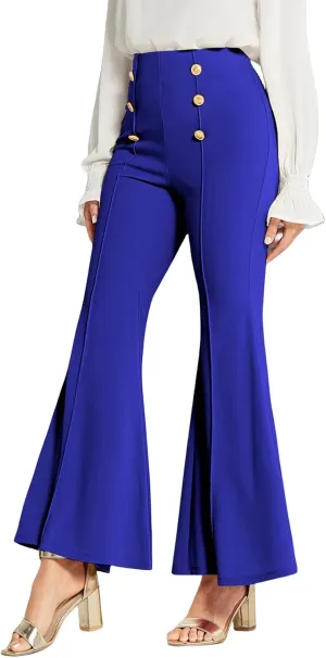 Bell Bottom Jeans for Women Fashion Flare Jeans High Waisted Stretch Wide Leg Denim Pants Casual Retro Bootcut Pants