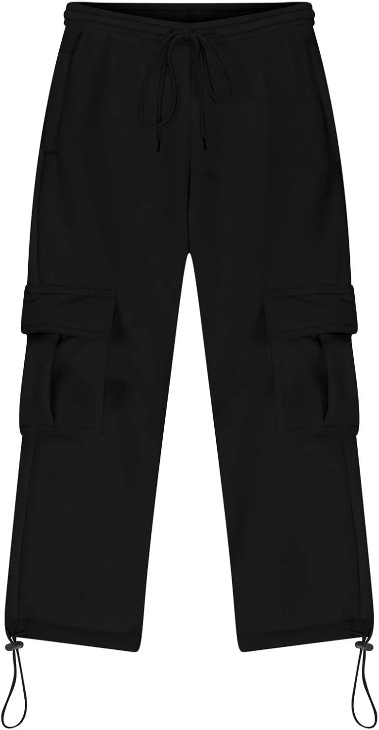 Boys Sweatpants Casual Elastic Waist Drawstring Cargo Pants Relaxed Fit Teen Kids Active Workout Joggers with Pockets