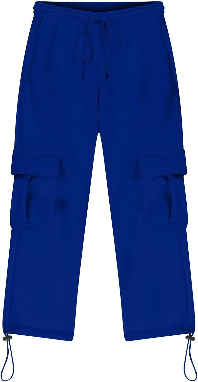 Boys Sweatpants Casual Elastic Waist Drawstring Cargo Pants Relaxed Fit Teen Kids Active Workout Joggers with Pockets