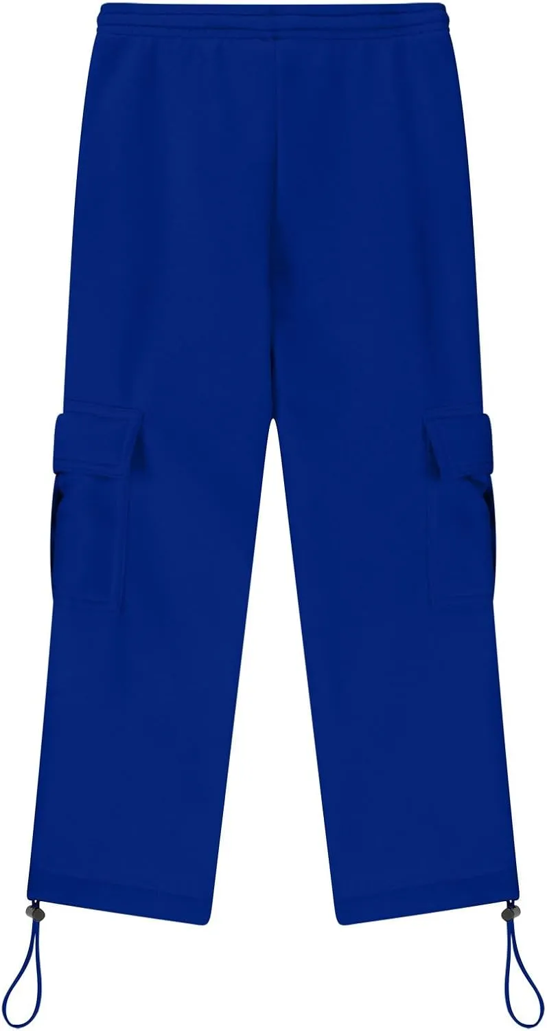 Boys Sweatpants Casual Elastic Waist Drawstring Cargo Pants Relaxed Fit Teen Kids Active Workout Joggers with Pockets