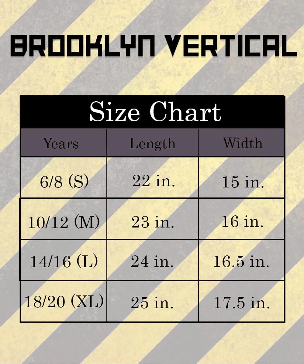 BROOKLYN VERTICAL 4-Pack Boys Ninja Short Sleeve Crew Neck T-Shirt with Chest Print | Soft Cotton Sizes 6-20