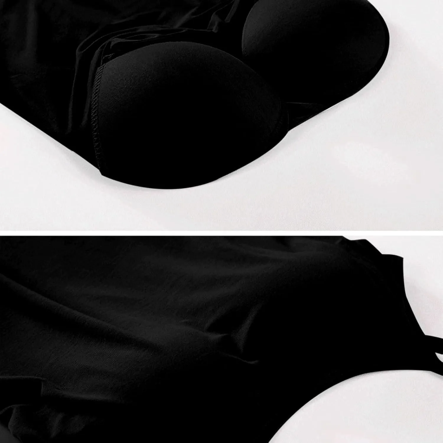 Camisole Tops for Women Summer Casual Spaghetti Strap Yoga Tank Tops Built in Bra Sports Padded Cotton Undershirts