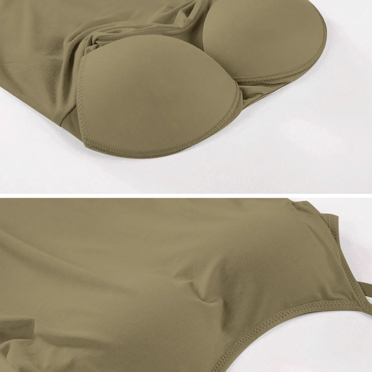 Camisole Tops for Women Summer Casual Spaghetti Strap Yoga Tank Tops Built in Bra Sports Padded Cotton Undershirts
