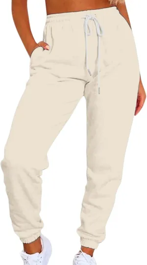 Cargo Sweatpants Women Loose Sweatpants Comfortable High Waisted Jogging Pants with Pockets Casual Low Rise Sweatpant