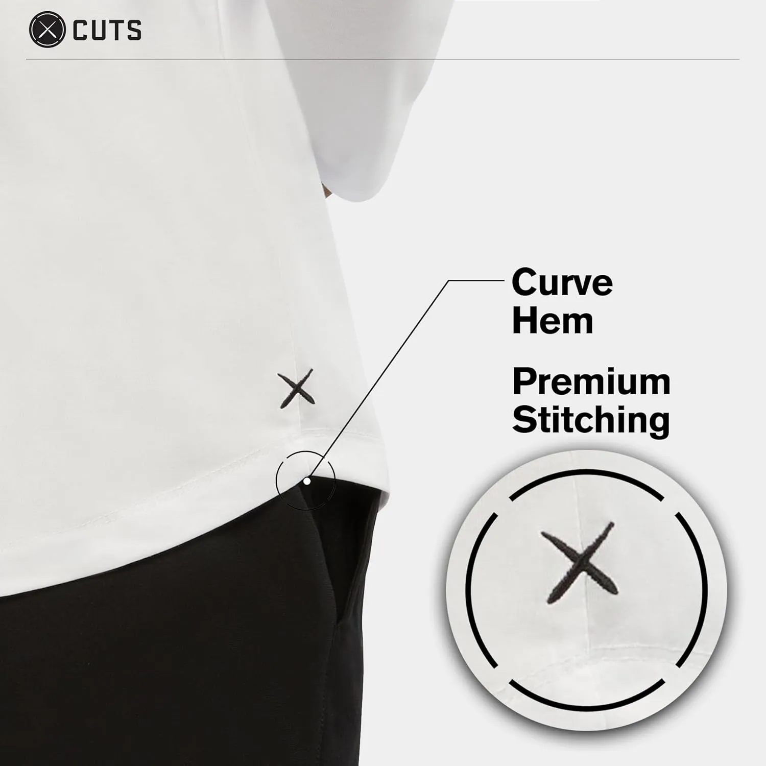 Clothing Men's Premium AO Casual Crew Neck Long Sleeve Shirt | Classic Curve Hem | PYCA Pro Soft Fabric