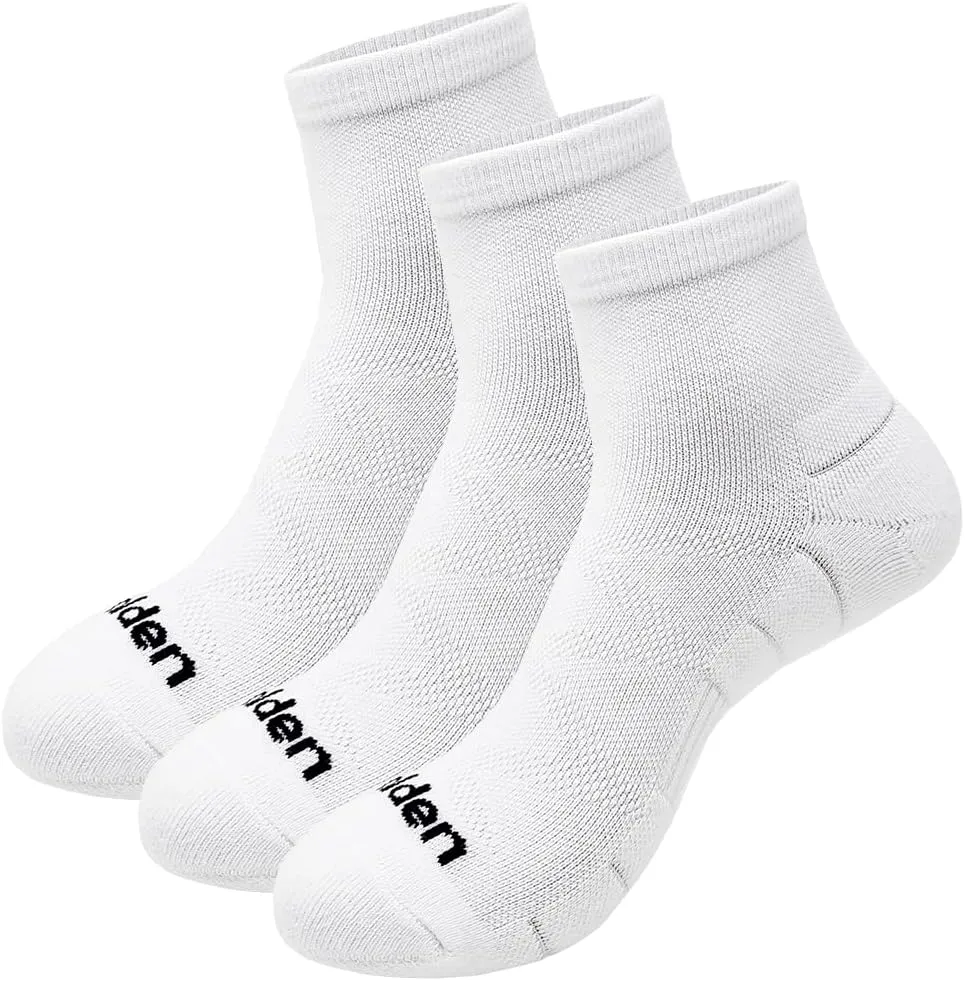 Cotton Ankle Athletic Running Socks Cushion Padded Moisture Wicking Low Cut