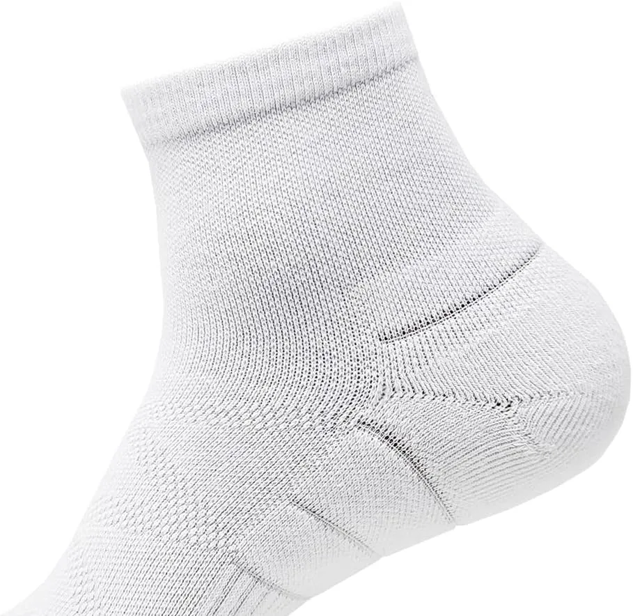 Cotton Ankle Athletic Running Socks Cushion Padded Moisture Wicking Low Cut