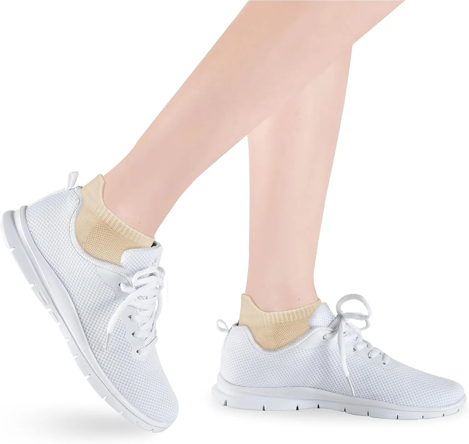 Cozi Foot Ankle Socks for Women: 10 Pairs Cotton Soft Fabric