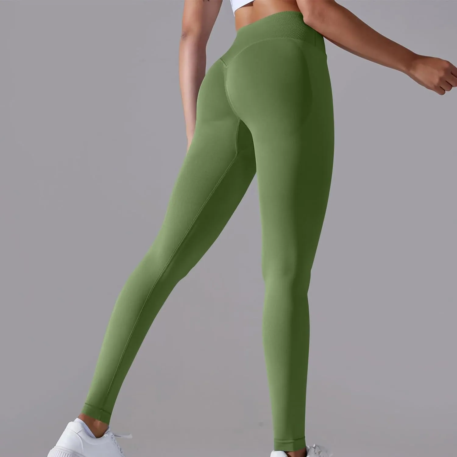 DASAYO Leggings for Women Seamless Breathable High Waisted Tummy Control Buttery Soft Yoga Pants Gilrs Fitness Gym Clothes