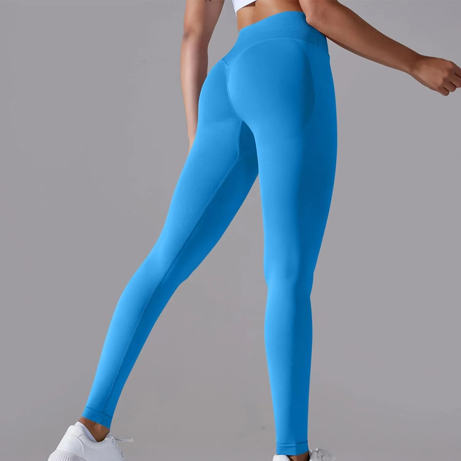 DASAYO Leggings for Women Seamless Breathable High Waisted Tummy Control Buttery Soft Yoga Pants Gilrs Fitness Gym Clothes