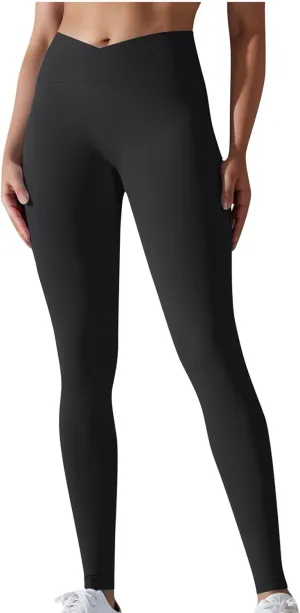 DASAYO Leggings for Women Seamless Breathable High Waisted Tummy Control Buttery Soft Yoga Pants Gilrs Fitness Gym Clothes