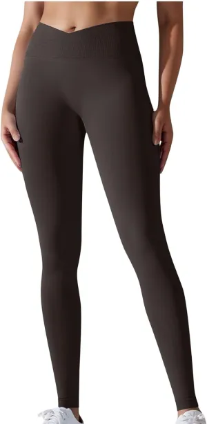 DASAYO Leggings for Women Seamless Breathable High Waisted Tummy Control Buttery Soft Yoga Pants Gilrs Fitness Gym Clothes