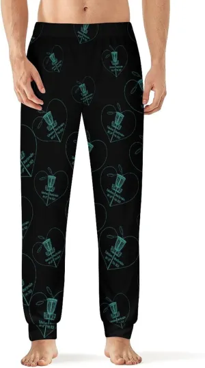 Disc Golf Icon Basket Breathable Mens Pajama Pants Lounge Sleep PJ Bottoms Sleepwear Jogger Pockets