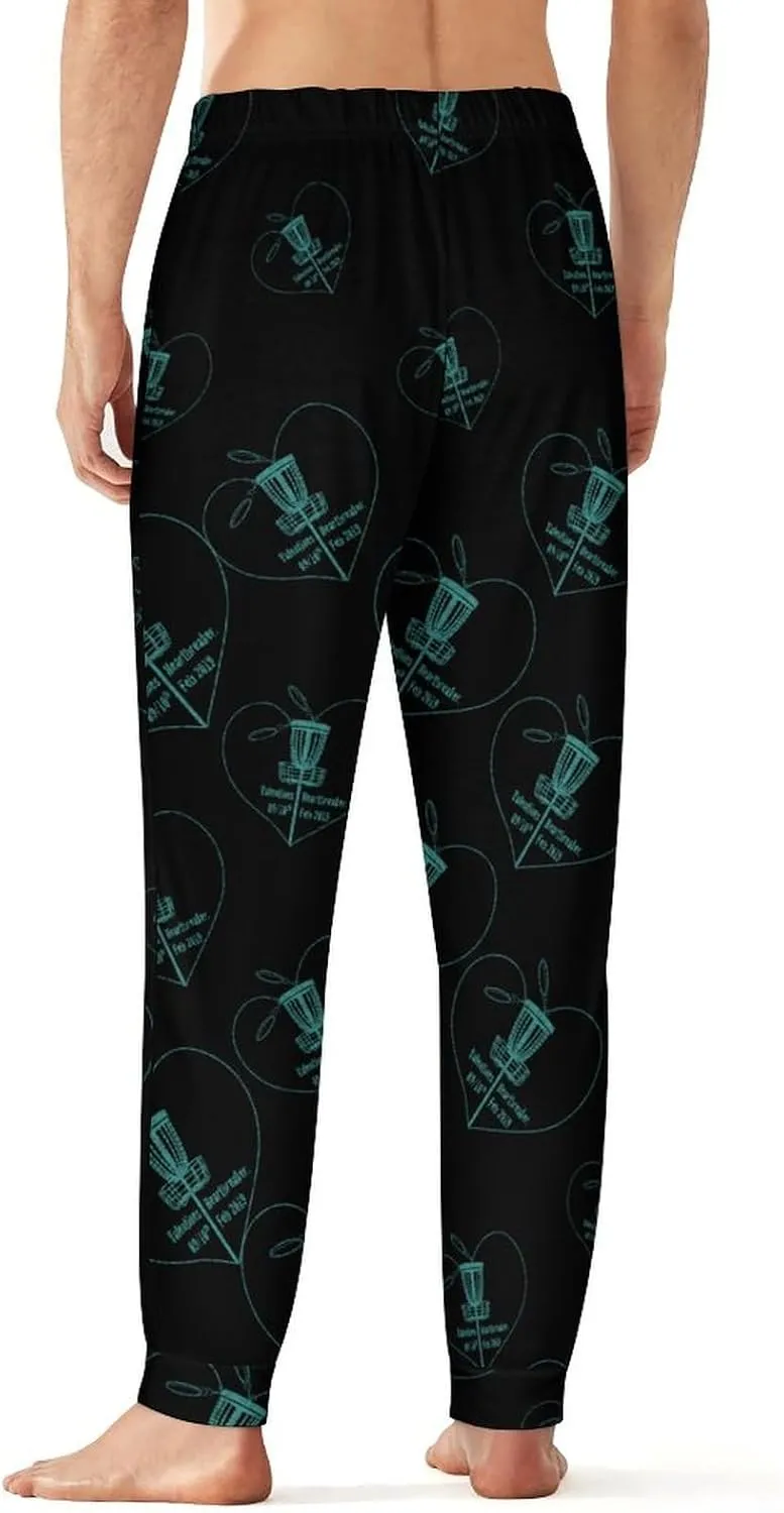Disc Golf Icon Basket Breathable Mens Pajama Pants Lounge Sleep PJ Bottoms Sleepwear Jogger Pockets