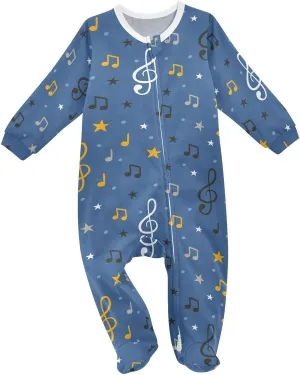Dussdil Baby One-Piece Footies Newborn Rompers Pajamas Cotton Footed Pjs for Sleep Play Boys Girls