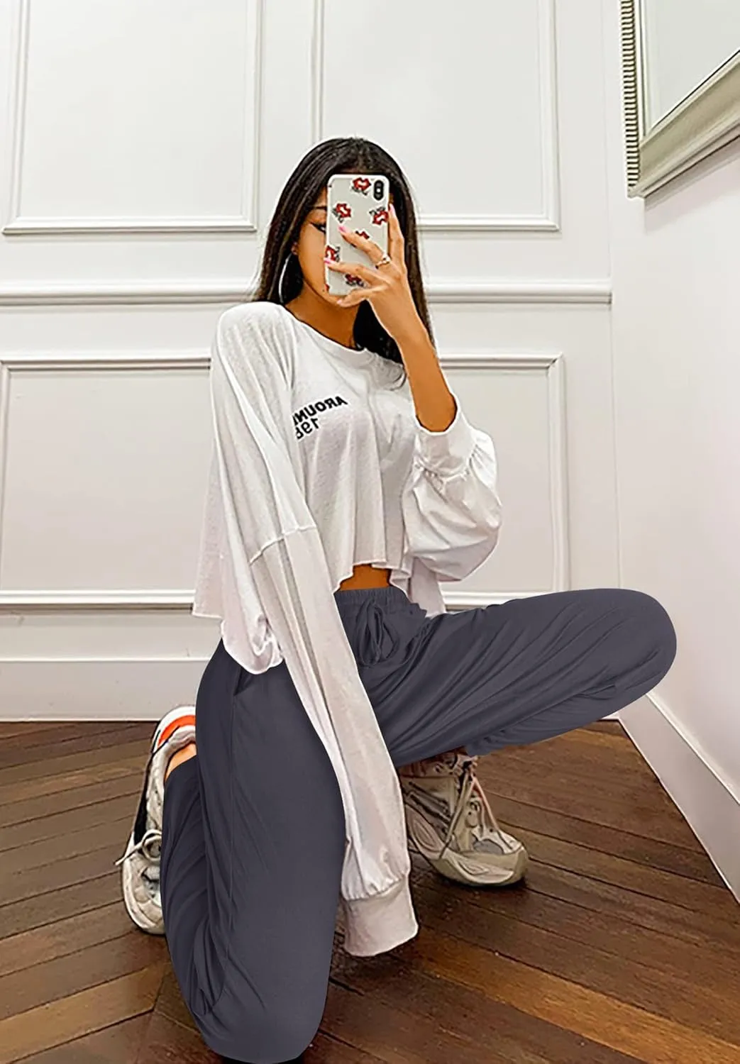 Envlon Womens Yoga Sweatpants Loose Lightweight Workout Joggers Pants Drawstring Comfy Casual Lounge Pants with Pockets