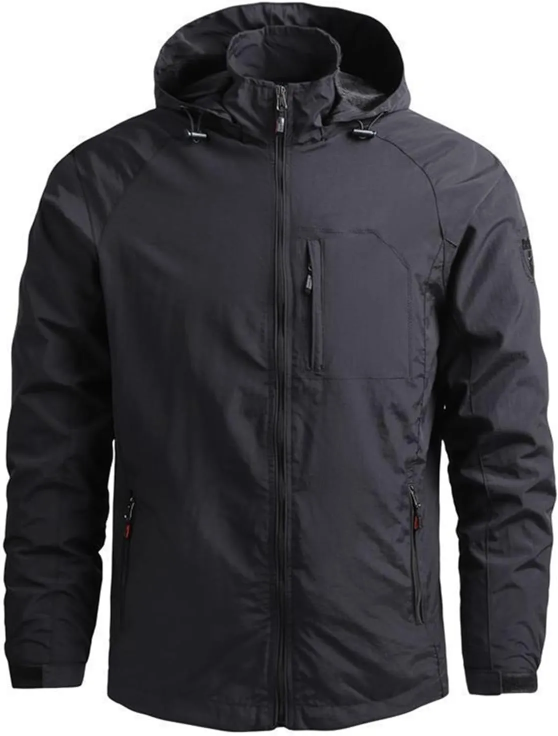 evzosrz Mens Softshell Jacket Fleece Lined Hooded Water Repellent Lightweight Fall Winter tactical windbreaker Jackets