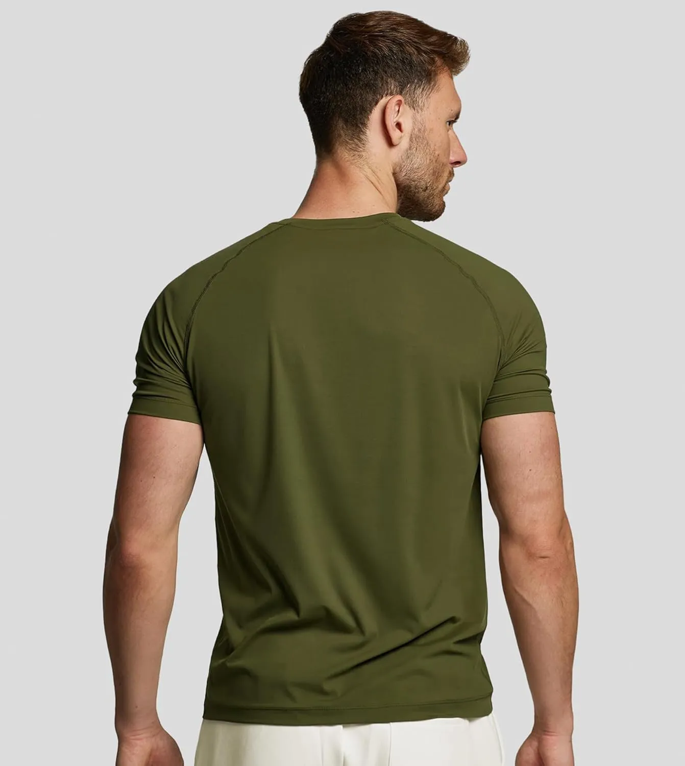 Fioboc Compression Shirts PerformancePro Active Crew Neck Tee Moisture Wicking Quick Dry Gym Running Shirts S-4XL