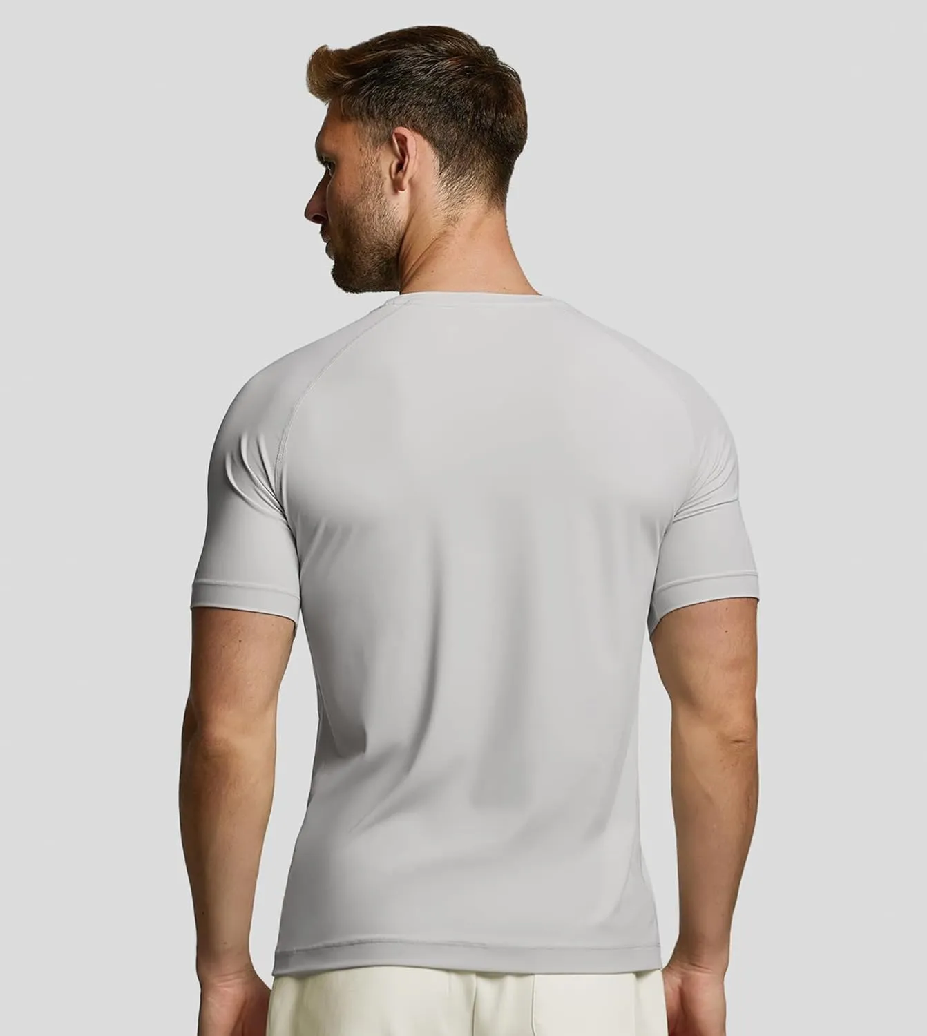 Fioboc Compression Shirts PerformancePro Active Crew Neck Tee Moisture Wicking Quick Dry Gym Running Shirts S-4XL