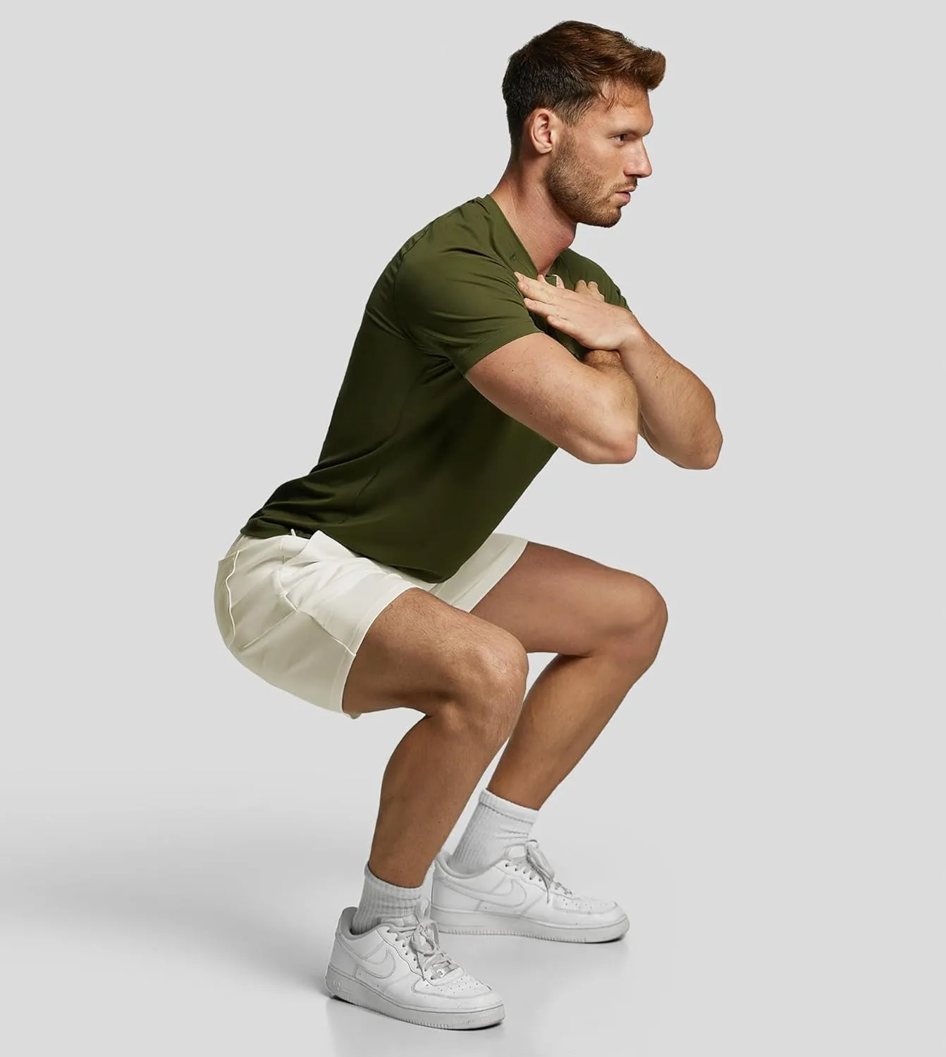 Fioboc Compression Shirts PerformancePro Active Crew Neck Tee Moisture Wicking Quick Dry Gym Running Shirts S-4XL