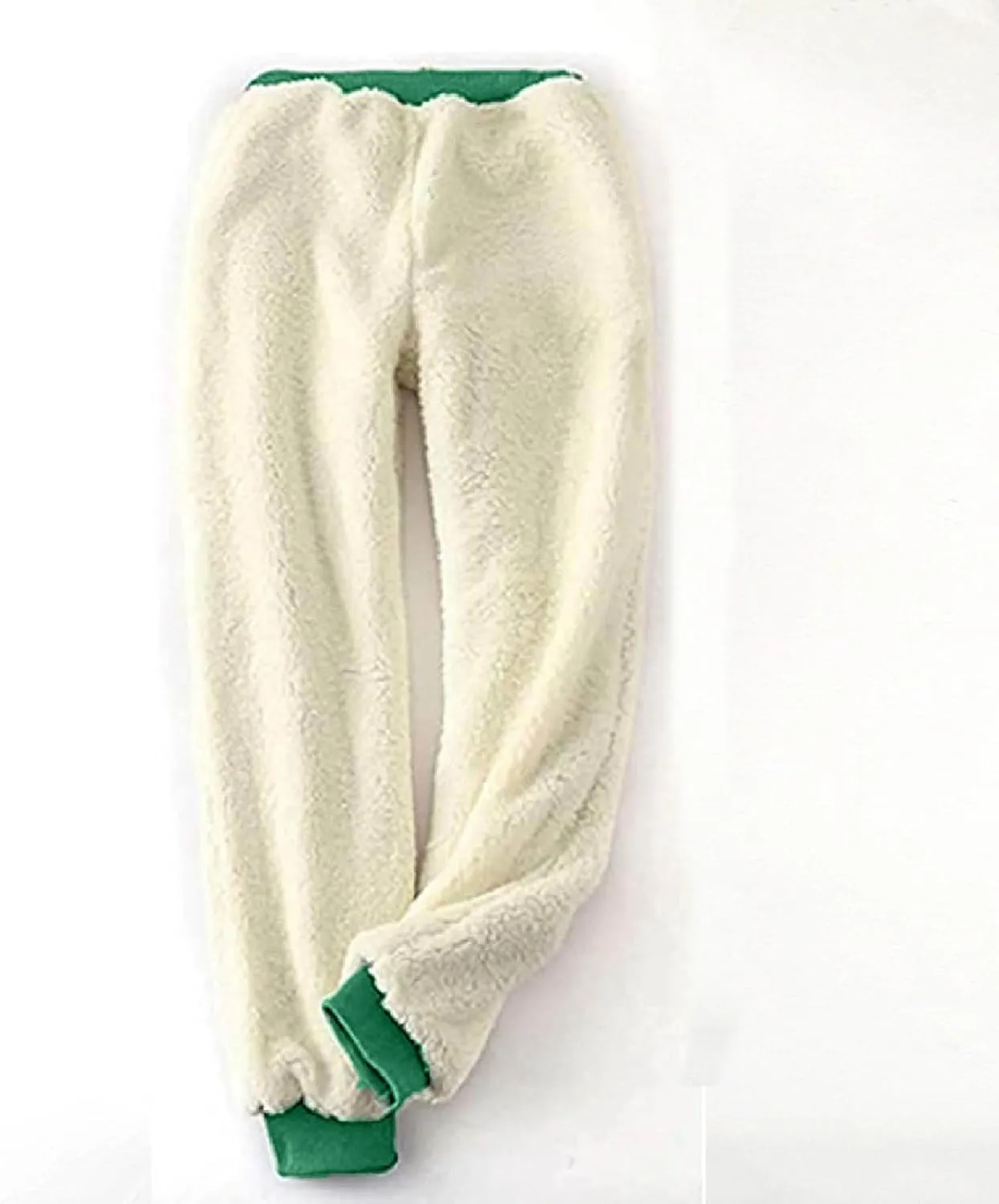 Fleece Lined Joggers Women Athletic Sweatpants Sherpa Winter Leggings Drawstring Waist Pockets Cinch Bottom Trousers