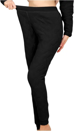 Fleece Lined Leggings Womens Winter Cozy Lounge Pants High Waisted Soft Fleece Pajama Bottoms Sleepwear