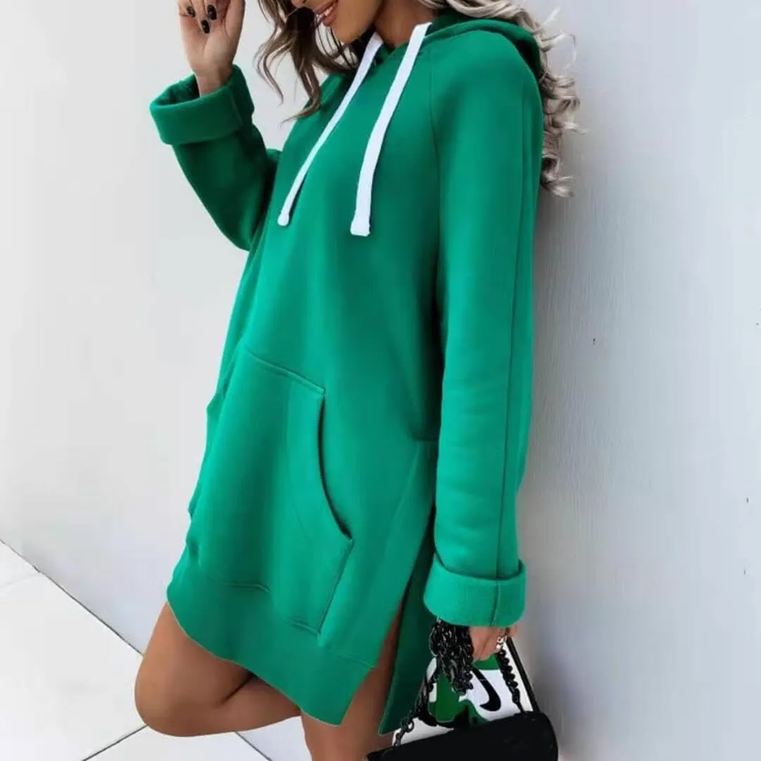 FMCHICO Women's Casual Oversized Fleece Hoodie Sweatshirts Loose Pullover Tunic Fall Outfits