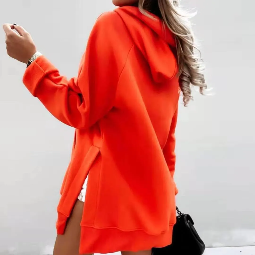FMCHICO Women's Casual Oversized Fleece Hoodie Sweatshirts Loose Pullover Tunic Fall Outfits
