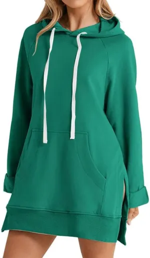 FMCHICO Women's Casual Oversized Fleece Hoodie Sweatshirts Loose Pullover Tunic Fall Outfits