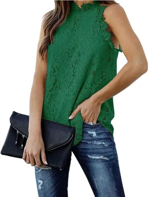 FMCHICO Women's Summer Halter Spaghetti Strap Flowy Tank Tops Sleeveless Shirts Blouses